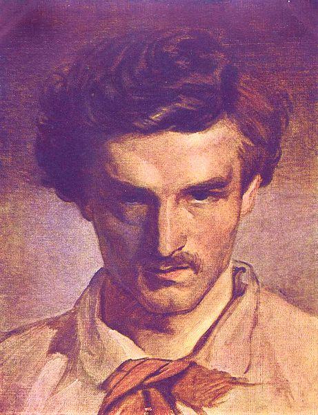 Anselm Feuerbach Self portrait Germany oil painting art